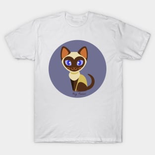 Kawaii Siamese Cat T-Shirt